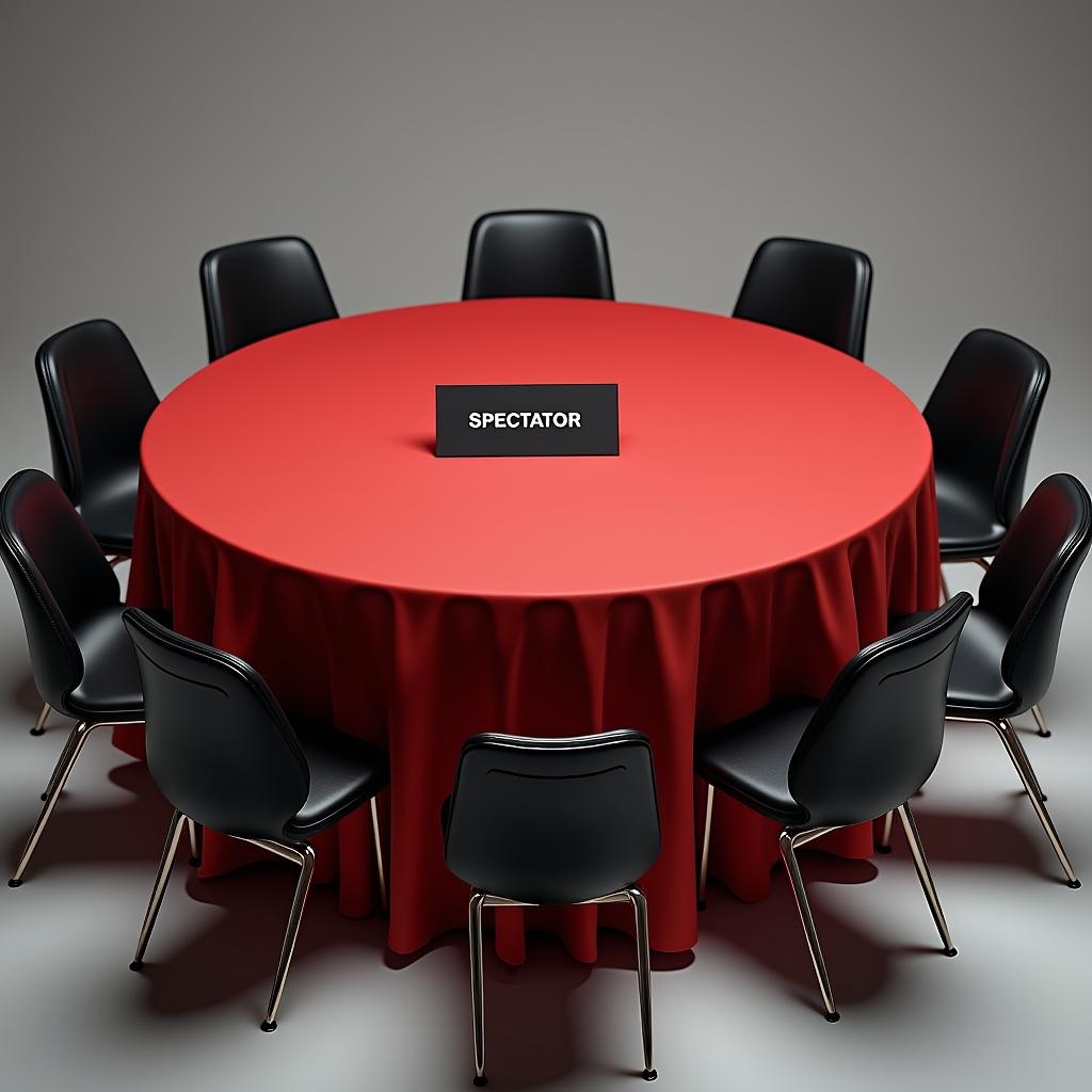 People at a private party or team building event playing Mafia